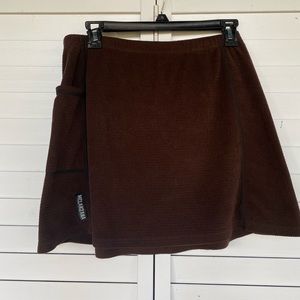 Melanzana brown mini skirt size medium